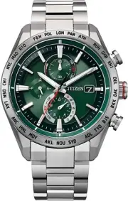 Citizen Attesa AT8181-63W Eco-Drive Radio Titanium Men`s Watch Made in Japan New