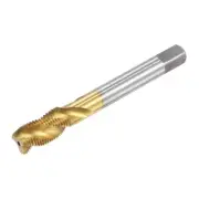 M10 x 1 High Speed Steel Titanium Plated Machine Spiral Flute Thread Taps