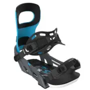 Bent Metal Bolt Men's Snowboard Bindings, Grey/Blue, Large MY25