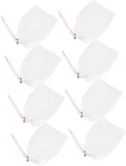 Healeved Facial Cleansing Network 8pcs Face Scrubber Mesh Net Bag Soap Exfoliating Net Sponge for Gentle Skin Care