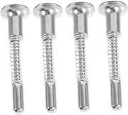 BUTIFULSIC 4pcs Doll Crib Crib Iron Plunger latches Bed Spring latches Birdcage Crib Accessory Parts Spring Loaded Locking pin Window Screen pin Crib Latch Fasten Bolt