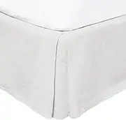Bambury Linen Valance, King Bed, Ivory