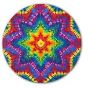 DJ Tye Dye #5 Tie Die Slip Mat 7" inch Slipmat Portablism Turntable x1