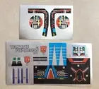 TRANSFORMERS G1 DINOBOT SLAG STICKER SHEET RARE! AUTOBOT SLUG DECALS LABELS