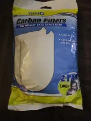 Tetra Carbon Whisper EX30 EX45 EX70 Large Cartridge Power Filter 2 Pack