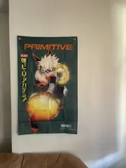 Katsuki Bakugo - My Hero Academia X Primitive - Wall Scroll Art Banner 3’x5’ MHA