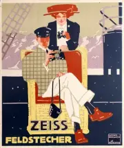 Vintage Carl Zeiss Binoculars Promotion Poster