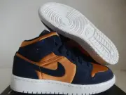 NIKE AIR JORDAN 1 MID SE (GS) OBSIDIAN BLUE SZ 5Y-WOMENS SZ 6.5 [BQ6931-401]