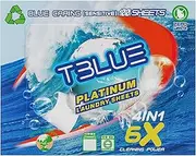 Tblue Eco-Friendly Laundry Detergent Sheets Blue Caring (Sensitive) Pack of 100 sheets