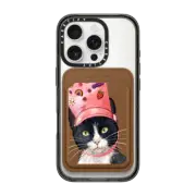 Snappy MagSafe Wallet Snappy™ BioVeg Wallet MagSafe Compatible Croc Hat Cat