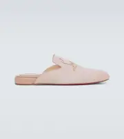 [Christian Louboutin] Christian Louboutin Navy Coolito Flat mules AU 7 beige