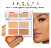 NIB Jaclyn cosmetics Face It All brightening & setting palette in tan to deep.