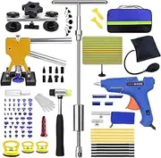 99PCS Auto Dent Repair Kit,Paintless Dent Removal, Car Dent Repair Puller Eastwood Dent Removal Kit with Dent Puller, Dent Kit Repair Slide Hammer, Glue Dent Puller,and Glue Gun for Dent Removal Tool