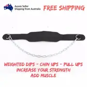 Weighted Dips Dipping Belt Chin Pull Ups Add Resistance Home Gym Workout Fitness