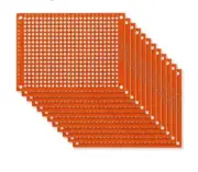 Single Sided Circuit Board Kit 5x7cm Universal Bread Protoboard Yellow 10Pcs Lot