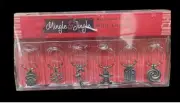 Wine Glass Drink Decorative Charms Holiday Christmas Theme (Set 6) *New* Pewter