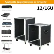 12/16U Open Frame Server Rack Home Audio Stage Stereo Equipment Storage Cabinet