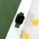 【Watchband】Apple Watch 全系列通用錶帶 蘋果手錶替用錶帶 同色扣頭及連接器 矽膠錶帶(深綠色)