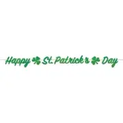 Shamrock Gleam Foil Streamer 5 Foot Garland Decoration St. Patrick's Day