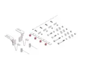 Husky Towing 31565 Bracket For Use With 4 or 10 Bolt Rails Bolt-On Drilling Requ