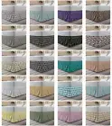 Ambesonne Geometric Bedskirt Elastic Wrap Around Skirt Gathered Design