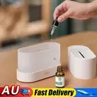 Portable Mute Flame Light Humidifier Aroma Diffuser for Home Office (White) HOT