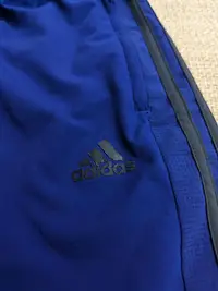 在飛比找Yahoo!奇摩拍賣優惠-adidas 寶藍色運動短褲 慢跑短褲 籃球短褲 L號