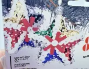 THL Crafts STAR Multi Color Sequin Bead Christmas Ornament Kit Designer Vintage