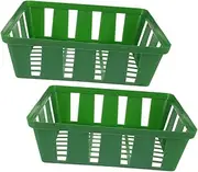 CANIGHT 2Pcs Plastic Nursery Planter Baskets for Easy Planting Versatile Gardening for Flowers Vegetables Convenient Cleaning Storage