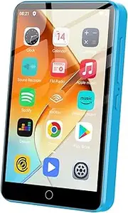 MP3 Player with Bluetooth and WiFi, 80GB Android Spotify MP3 MP4 Player, 4.0" Kids Music Player with YouTube, Amazon Music, Deezer, Play Store, Speaker, FM Radio, Support Up 1TB