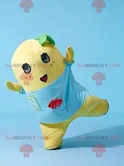 Smiling snowman plush REDBROKOLY Mascot