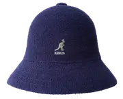 KANGOL Bermuda Casual Bucket Hat Terry Towelling Cap - Navy