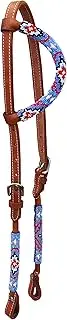 CHALLENGER Horse Show Bridle Western Leather Horse Show Tack One Ear Beaded Headstall 79108HA