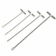 50/100Pcs Fishing Balance Rigs Hooks Wire Arm T Shape Swivel Twisted Cross-line