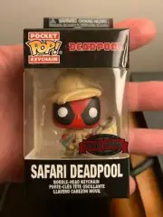 Safari Deadpool Funko Pocket Pop! Keychain New in Box + Protector
