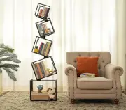 5-Tier Bookshelves, 67" Tall Black Bookshelf, Book Shelf, Bookcase Book Storage
