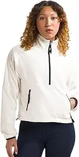 [THE NORTH FACE] Women's TNF Polartec 100 1/4 Zip Fleece Jacket, White Dune, Large