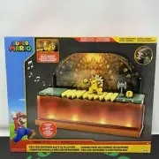 Nintendo Super Mario Deluxe Bowser Battle Action Figure Playset Glowing Lava