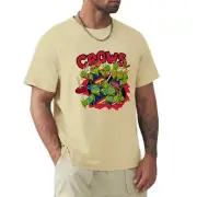 Adelaide Crows AFL Team Ninja Turtles T-Shirt XL Beige