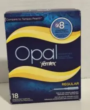 VTG 1997 Femtex Tampons 20ct Regular Absorbent NOS Y2K