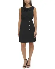 Kensie Light Weight Twill Mini Dress