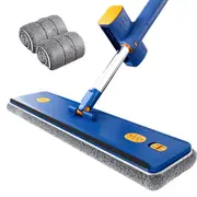 Adjustable Cleaning Mop Laminate Floor Mop Large Flat Mop Silicone Home Cleaning