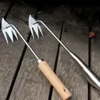 1Pcs Stainless Steel Garden Weeders Hand Weeding Removal Puller Gardening Tools