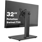 Single Monitor Stand VESA Mount for 13-32 Inch Screens, Free-Standing Monitor