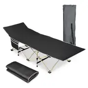 Foldable Portable Camping Cot Bed for Outdoor Hiking Travel W/ Carry Bag
