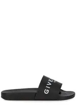 Givenchy Logo Rubber Sliders - Black - 5 5