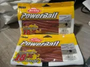 Berkley 6" Night Crawler PowerBait Soft Fishing Worms Natural Nightcrawler Color