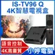 【小婷電腦】全新 IS-TV96 Q 4K智慧電視盒 語音搜尋 Netflix 4K高畫質 安卓10 2.4GWiFi HDMI/AV 2G+16G