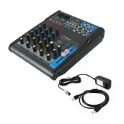 PMXU43BT 4 Channel Bluetooth Sound Board Mixer System for DJ Studio Audio