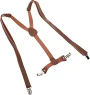 [COSMEVIVI] Elastic Women's and Men's Suspenders Dress Pant Suspender Clips Comfortable Elastic Strap Y-shape for Jeans and Suits
